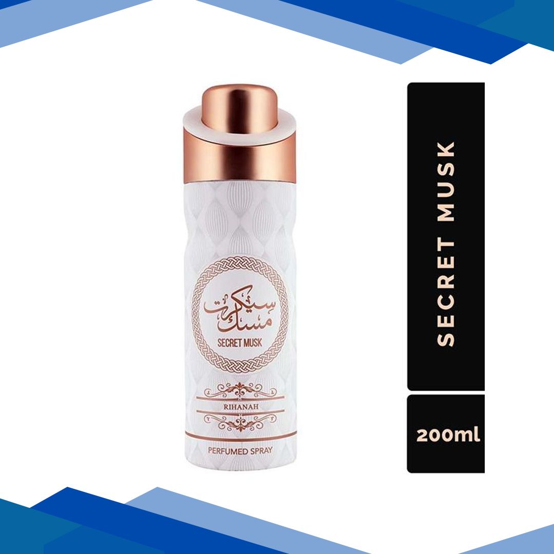 RIHANAH Secret Musk Deodorant for Men & Women 200 ml