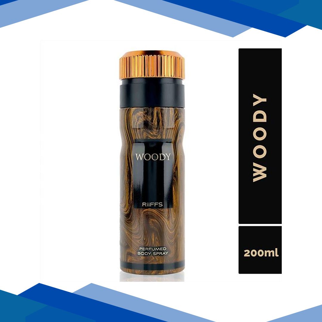 RiiFFS Woody Deodorant For Men, Perfume Body Spray 200 ml