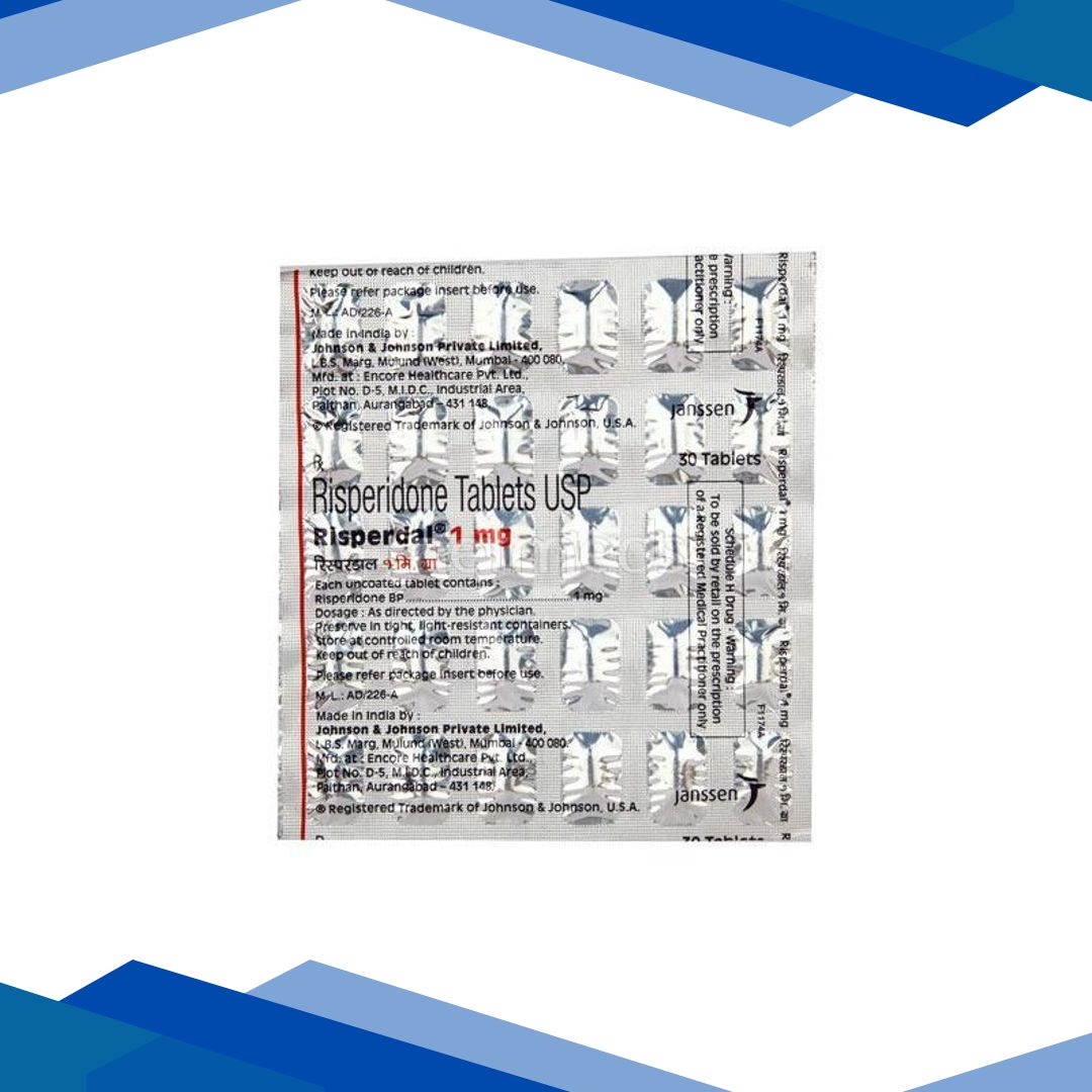 Risperdal 1mg Tablet 30’S