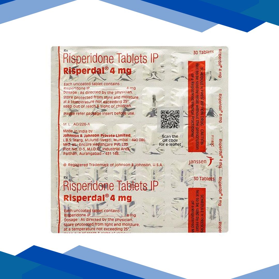 Risperdal 4mg Tablet 30’S
