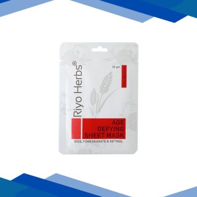 Riyo Herbs Age Defying Sheet Mask – Pomegrante Retinol and Rice 20 gm