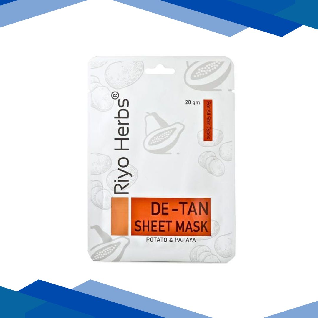 Riyo Herbs D-Tan Sheet Mask – Potato & Papaya 20 gm