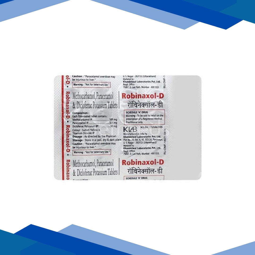 Robinaxol D Tablet 10’S