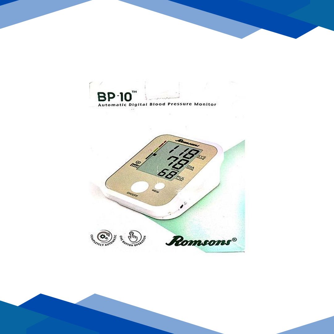 Romsons Automatic Digital Blood Pressure Monitor (BP-10) (GS-9026) 1’s