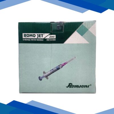 Romsons Romo Jet Syringe with Needle 2 ml (24G) (SS-6084)