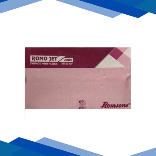Romsons Romo Jet Syringe with Needle 20 ml (21G x 1.5 inch) (SS-6084)