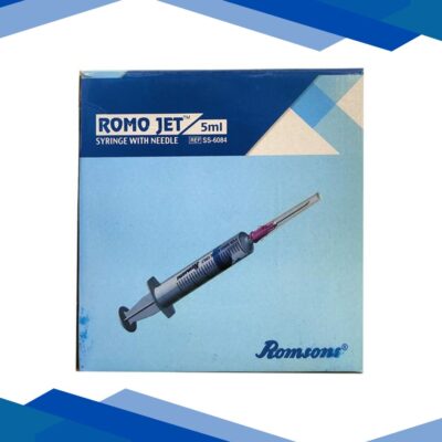 Romsons Romo Jet Syringe with Needle 5 ml (24G) (SS-6084)