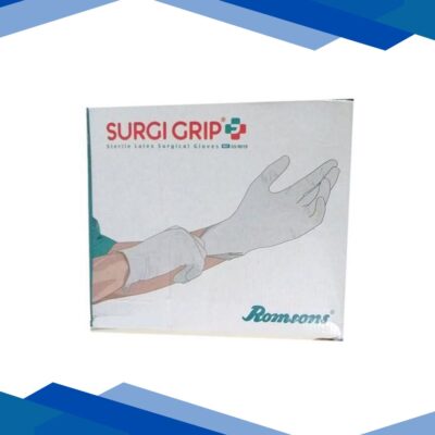 Romsons Surgi Grip+ Disposable Surgical Powder Gloves (Size 6.5) (1 Pair) 1’s