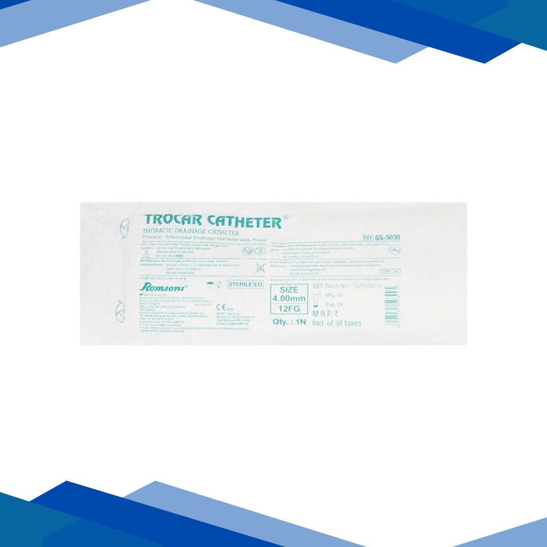 Romsons Thoracic Trocar Catheter FG-12 (GS 5030) 1’s