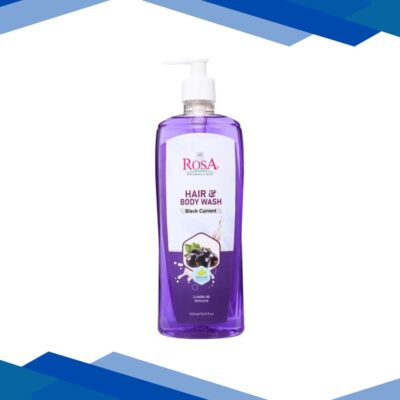 Rosa Hair & Body Wash – Black Current 500 ml