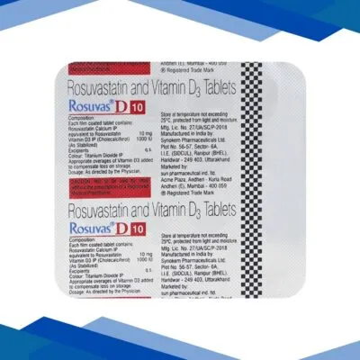 Rosuvas D 10mg Tablet 15’S