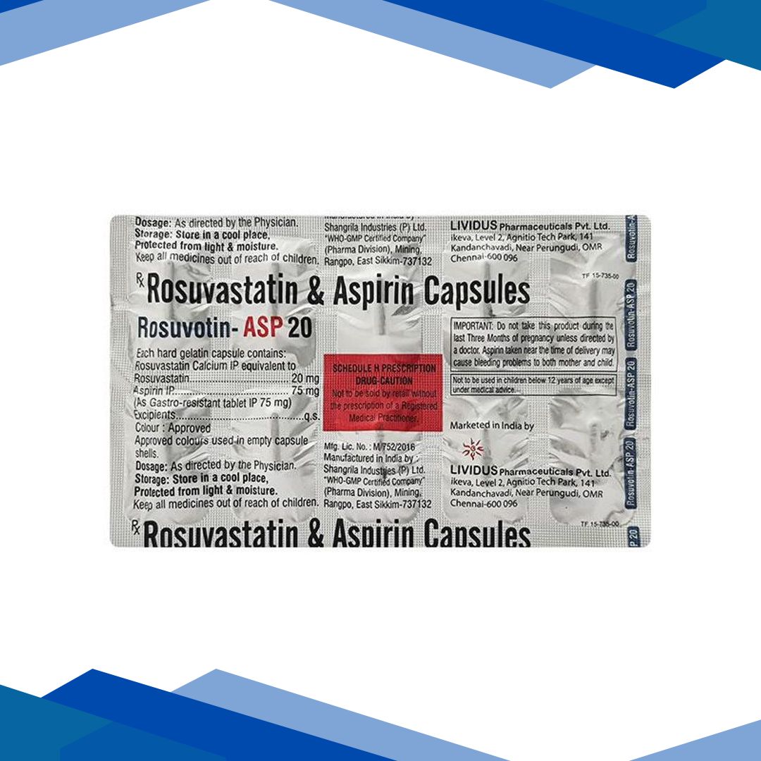 ROSUVOTIN ASP 20 Capsule 10’s