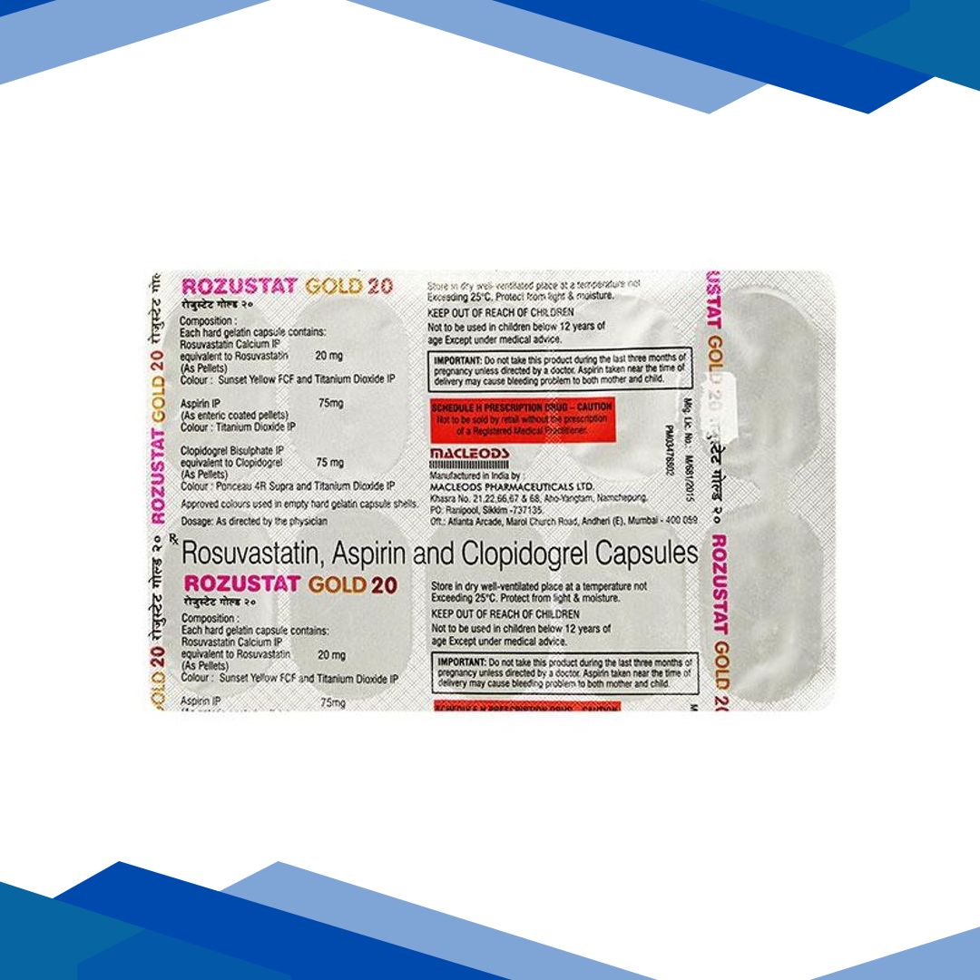 Rozustat Gold 20mg Capsule 10’S