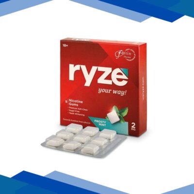 Ryze 2 mg Nicotine Gums – Frosty Mint 9’s