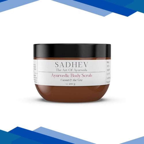 Sadhev Natural and Ayurvedic Coconut and Aloe Vera Body Scrub 200 gm
