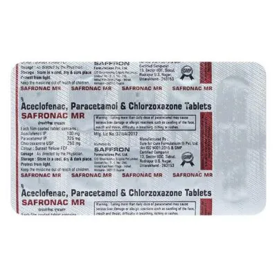Safronac MR Tablet 10’S