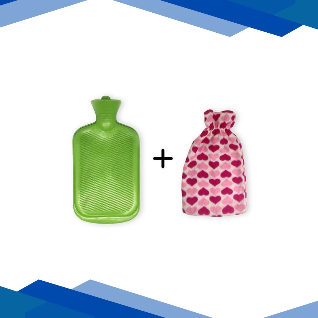 Sahyog Wellness Hot Water Bag with Cover – Green (Cover color may vary)