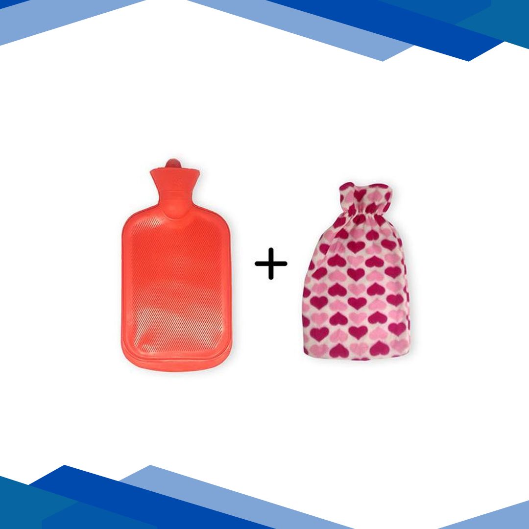 Sahyog Wellness Hot Water Bag with Cover – Red (Cover color may vary)