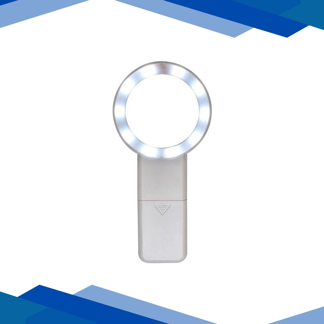 Sahyog Wellness Optical Magnifying Glass with 10 LED for Kids (88mm Wide Glass) – White 1’s
