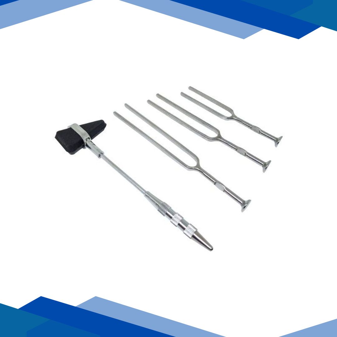 Sahyog Wellness Percussion Knee Hammer with Tuning Fork (128 Hz/256 Hz/512 Hz) – Set of 3’s