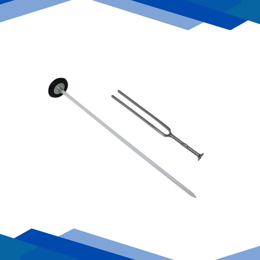 Sahyog Wellness Queen Square Pattern Knee Hammer with 128 Hz Tuning Fork