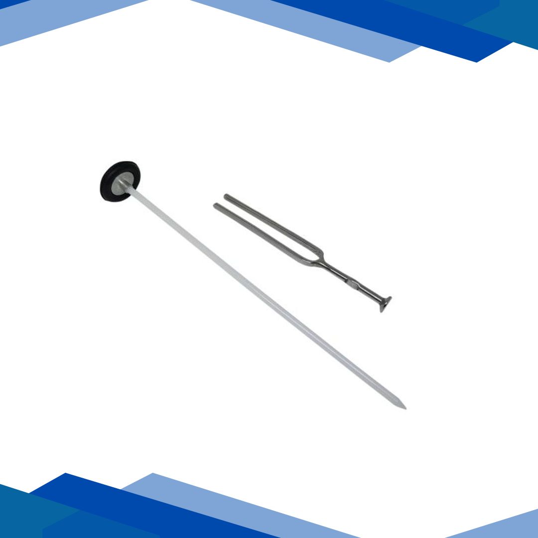 Sahyog Wellness Queen Square Pattern Knee Hammer with 256 Hz Tuning Fork