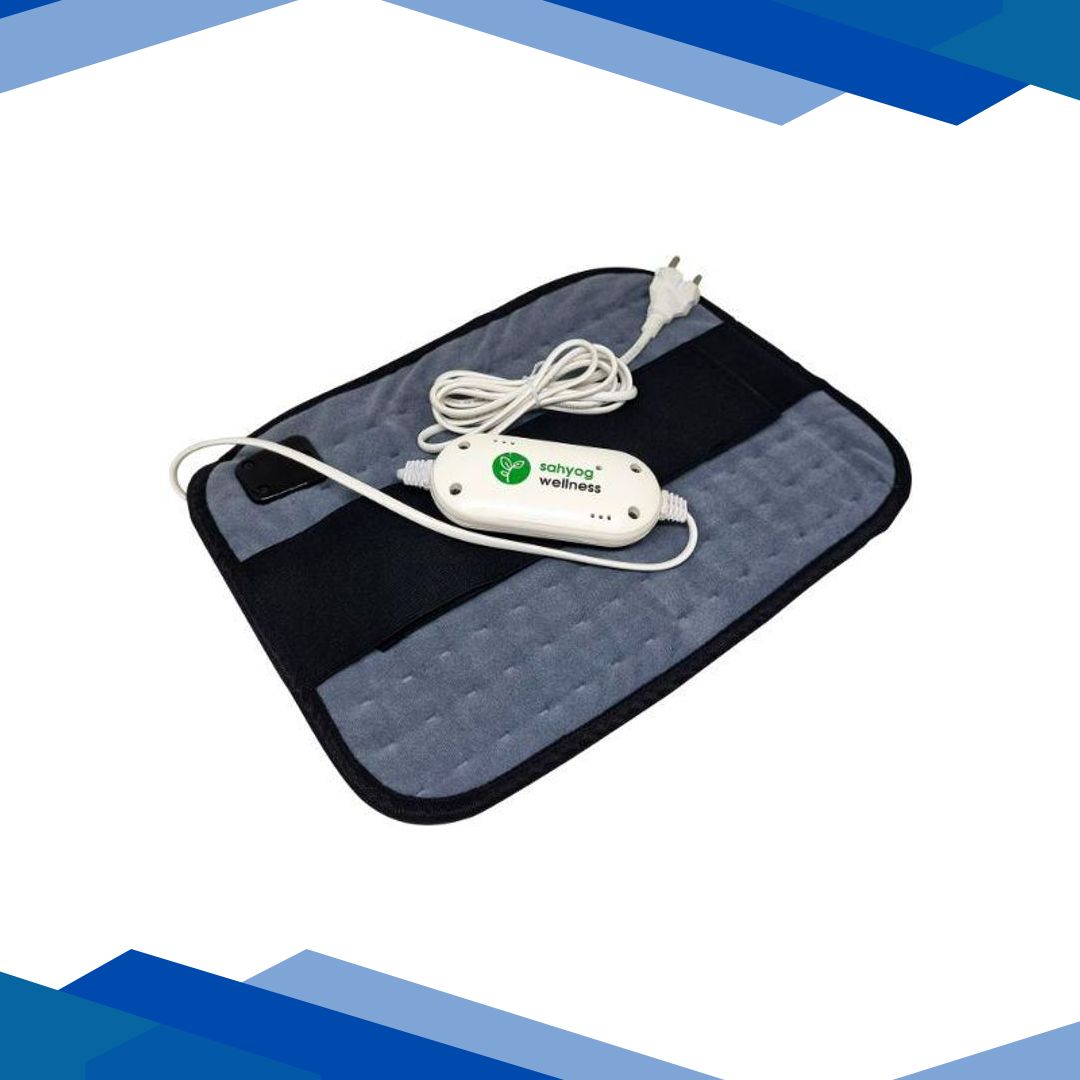 Sahyog Wellness Velvet Orthopaedic Pain Reliever Electric Heating Pad – Grey