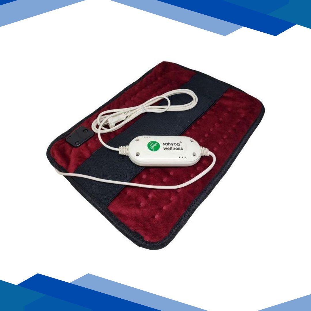 Sahyog Wellness Velvet Orthopaedic Pain Reliever Electric Heating Pad – Red 1’s