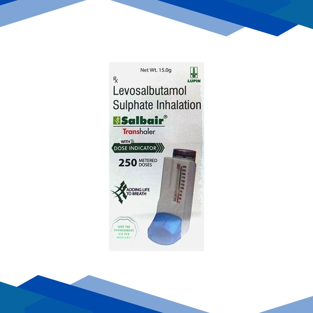 SALBAIR WITH DOSE COUNTER 250md Transhaler 15g