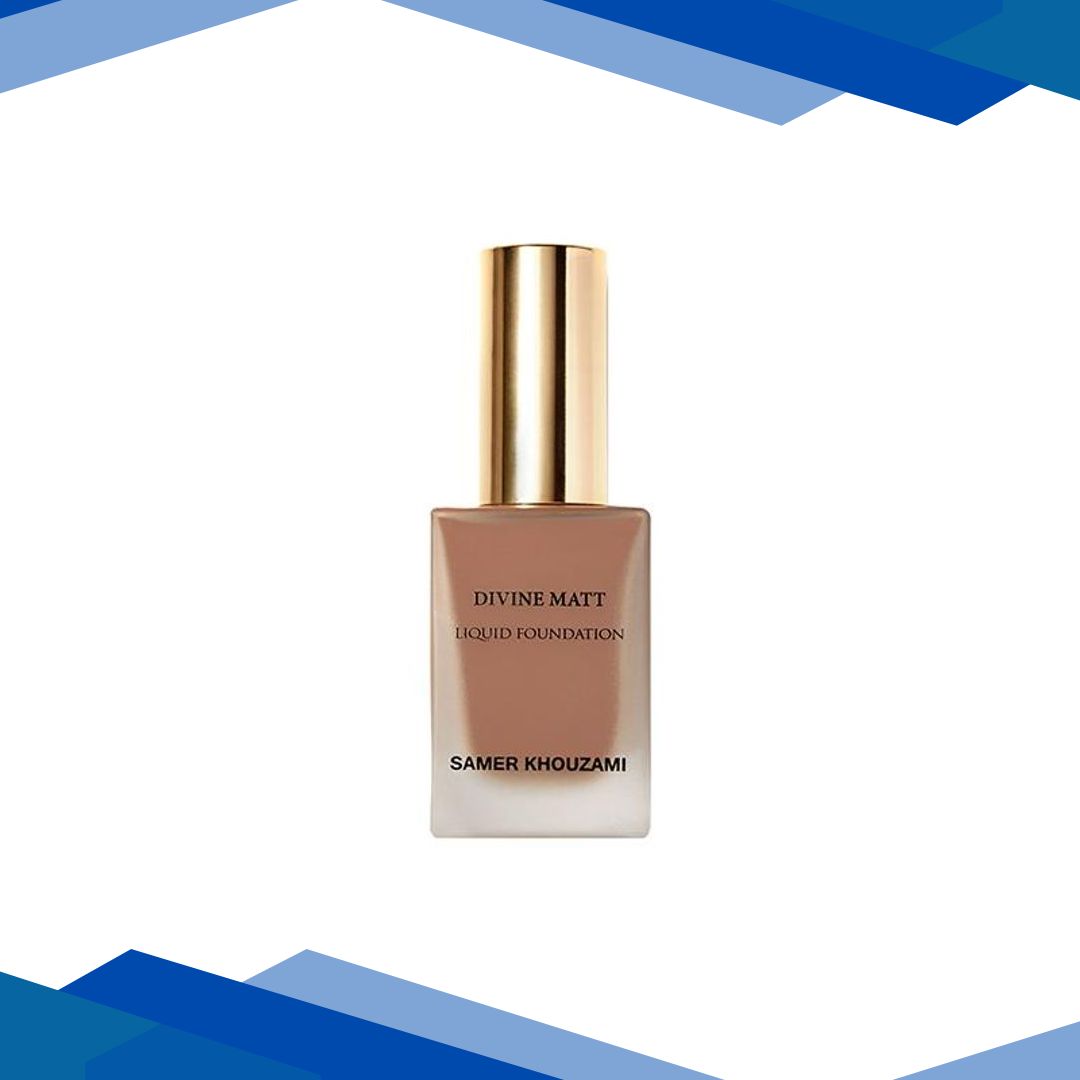 Samer Khouzami Divine Matt Liquid Foundation – 47 (Warm, Olive) 30 ml