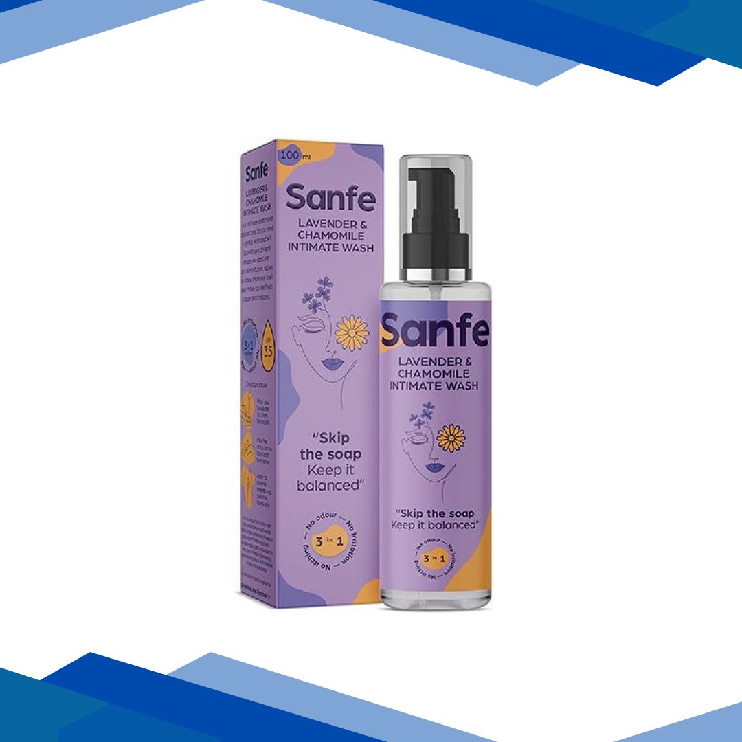 Sanfe 3 in 1 Intimate Wash – Lavender & Chamomile 100 ml