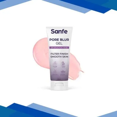 Sanfe Pore Blur Gel 2% Salicylic Acid and Hyaluronic Acid Treats Acne, Prevents Breakouts 20 gm