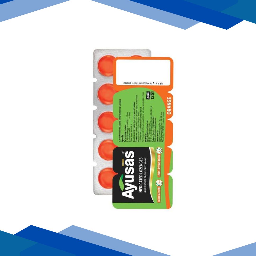 Sapat Ayusas Ayurvedic Lozenge – Orange 10 s (se)