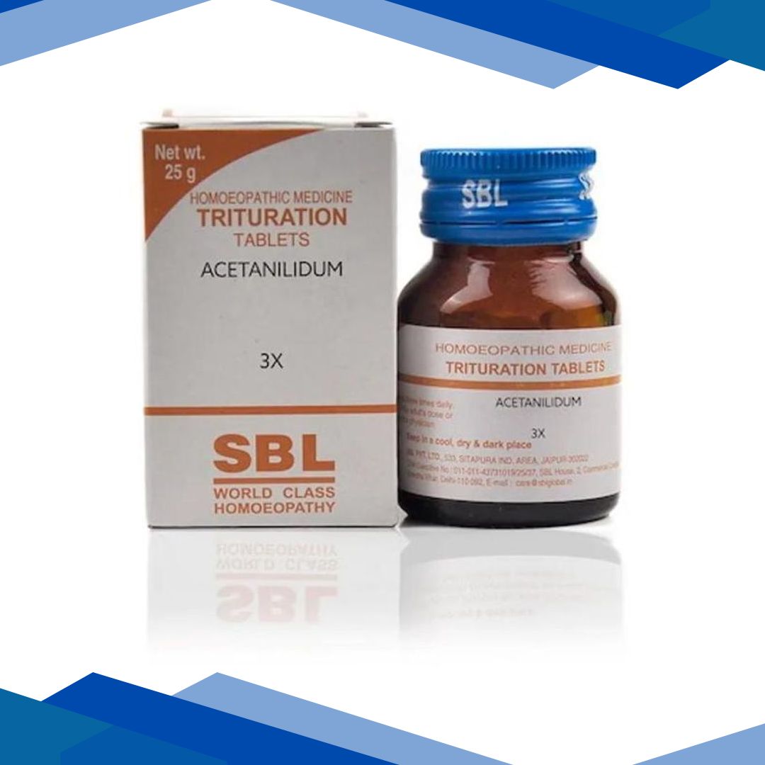SBL Acetanilidum 3X Tablet 25 gm