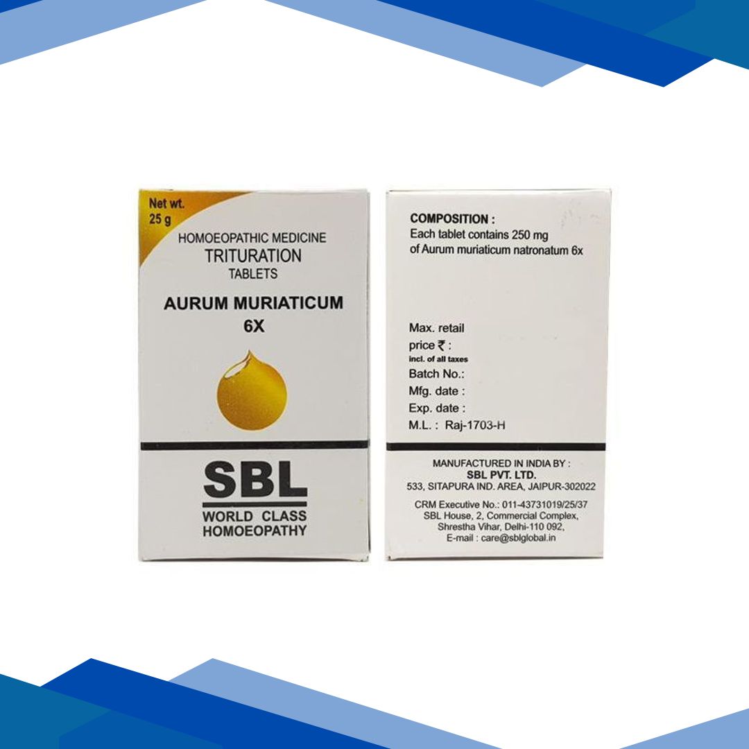 SBL Aurum Muriaticum 6X Tablet 25 gm