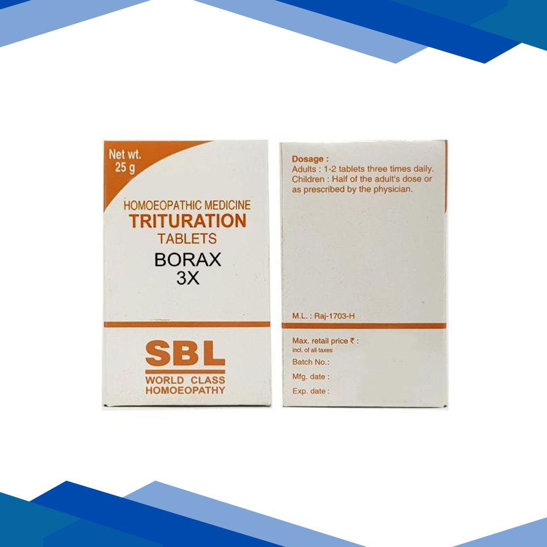 SBL Borax 3X Tablet 25 gm