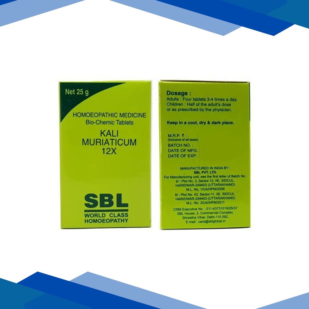 SBL Kali Muriaticum 12X Tablet 25 gm