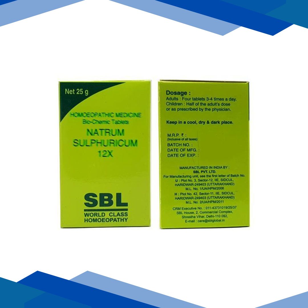 SBL Natrum Sulphuricum 12X Tablet 25 gm