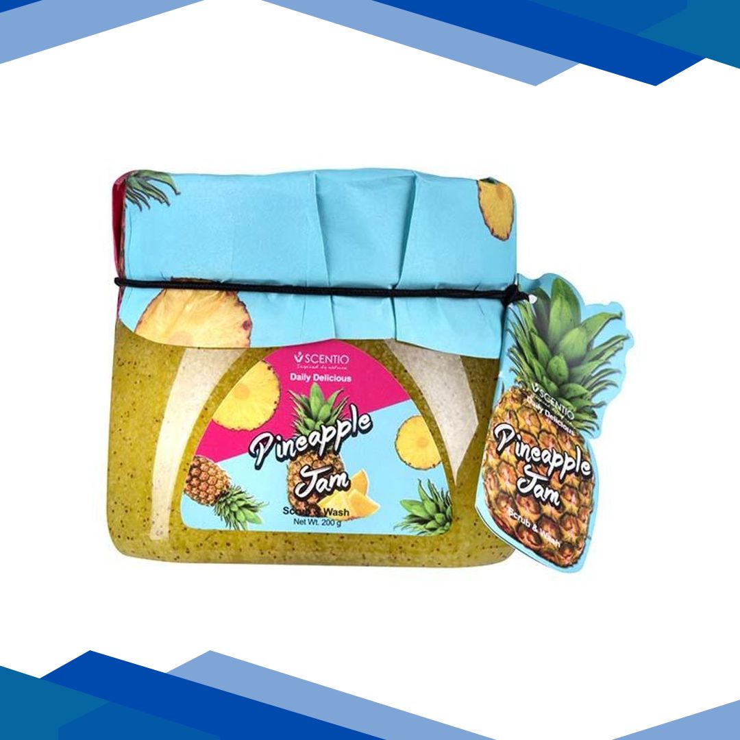 Scentio Daily Delicious Pineapple Jam Scrub & Wash 200 ml