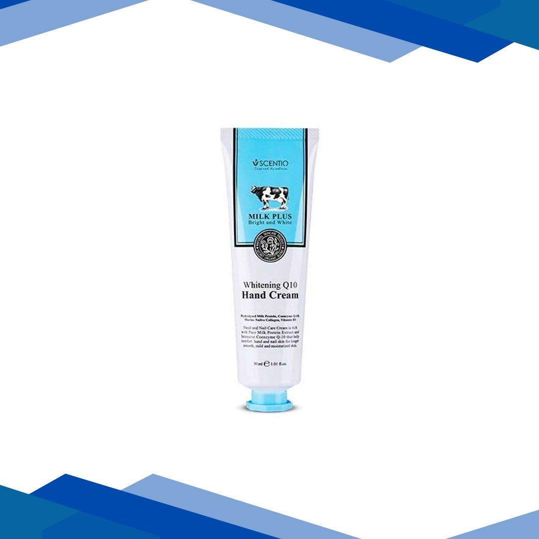 Scentio Milk Plus Organic Whitening Q10 Hand Cream 30 ml