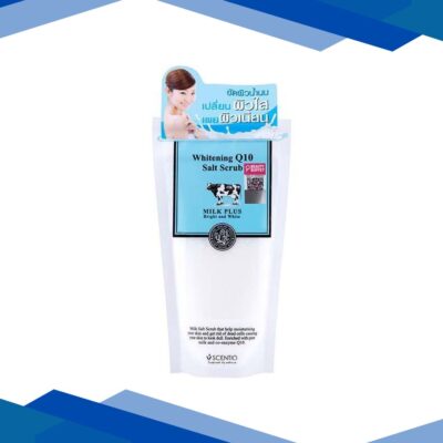 Scentio Milk Plus Organic Whitening Q10 Salt Scrub 300 gm