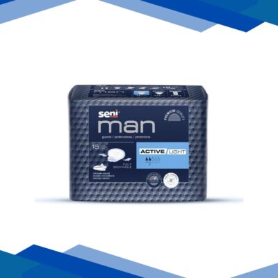 Seni Man Bladder Control Guards Active Light Pads 15’s