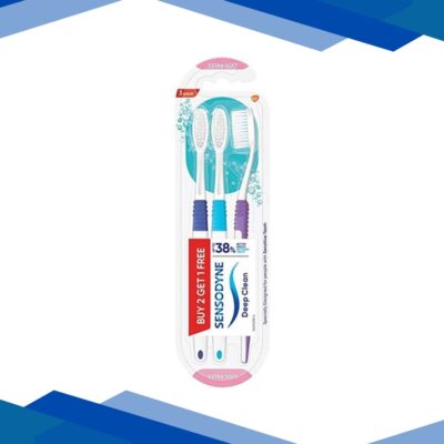 Sensodyne Deep Clean Toothbrush – Extra Soft (Buy 2 Get 1 Free) 1’s