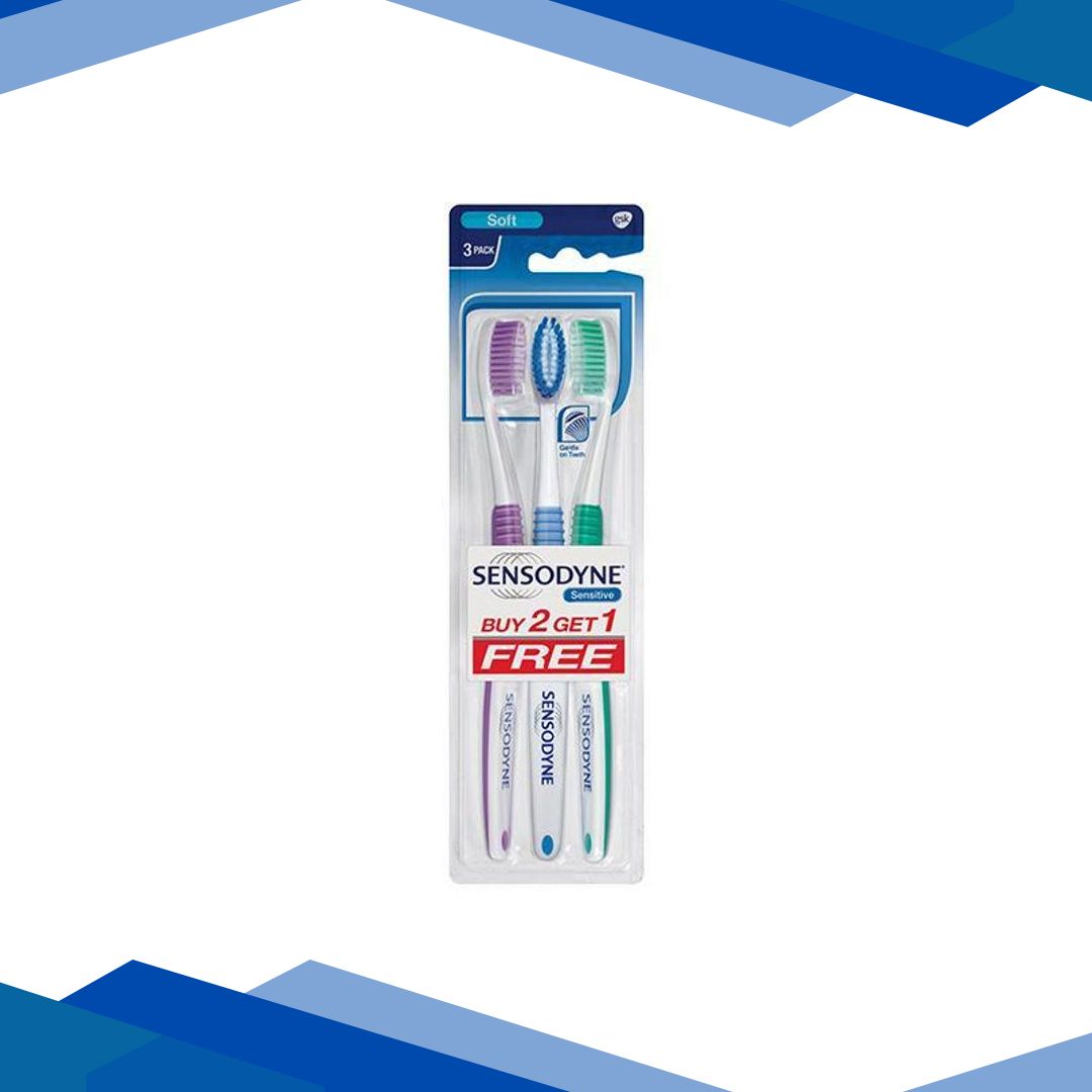 Sensodyne Sensitive Soft Toothbrush (Buy 2 Get 1)