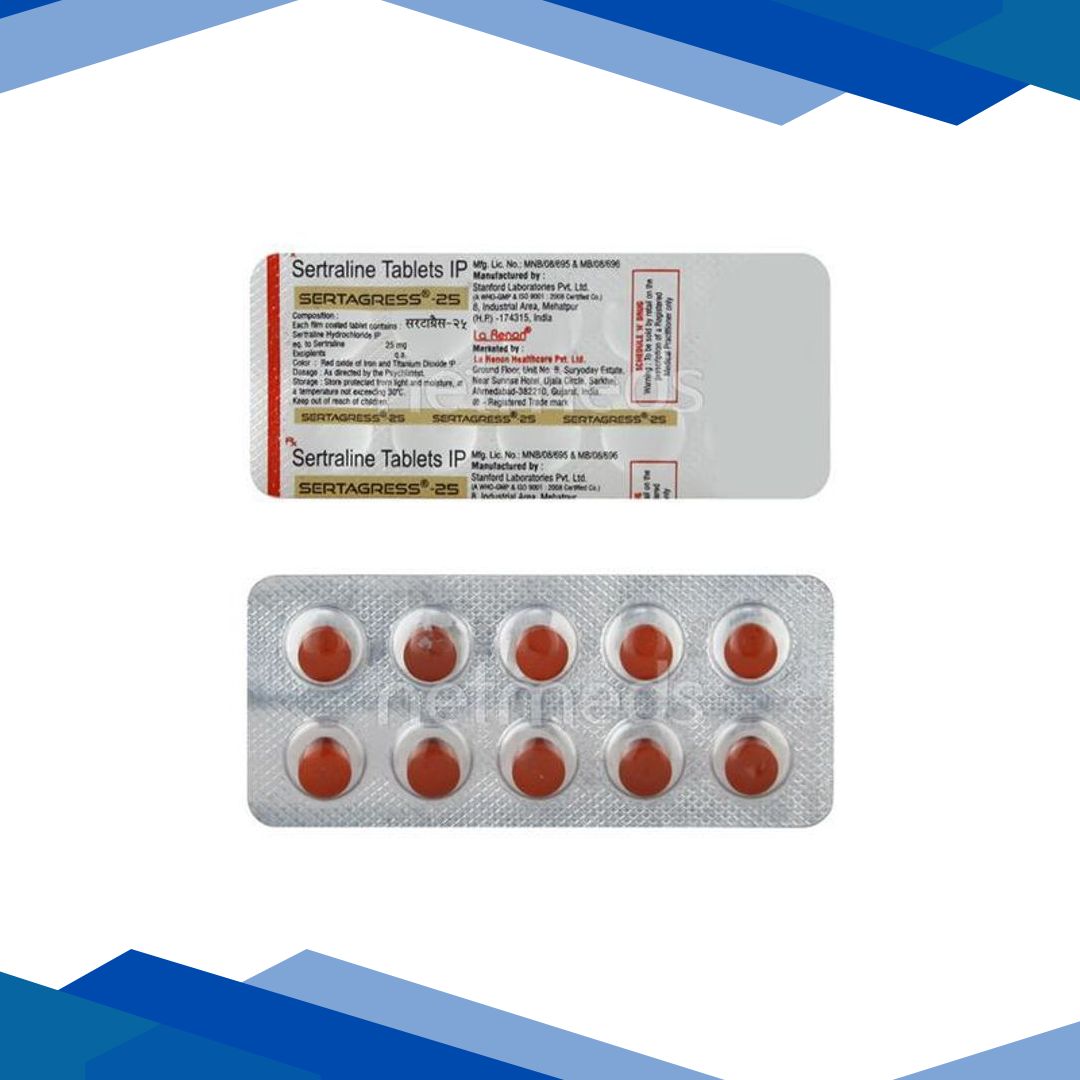 Sertagress 25mg Tablet 10’S