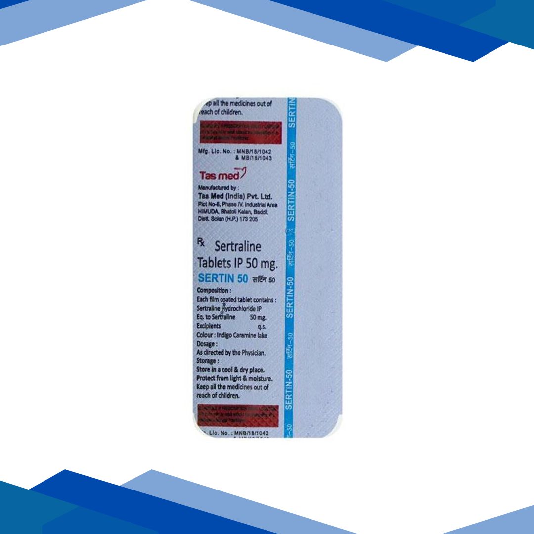 SERTIN 50MG TABLET 10’S