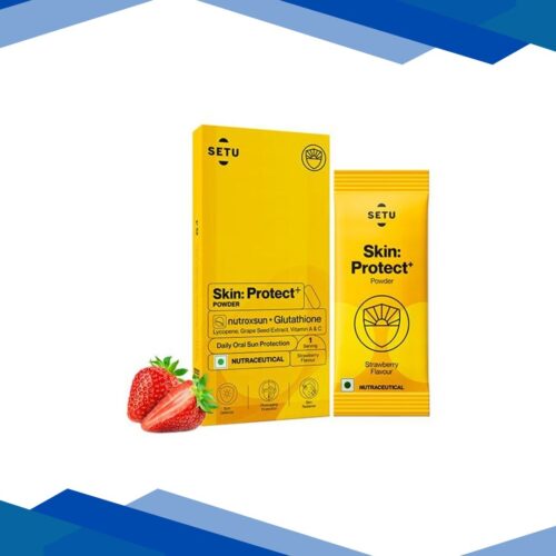 Setu Skin Protect – First Drinkable Sunshield with Plant Based NutroxSun & Glutathione (1 Serving, Strawberry) 1’s