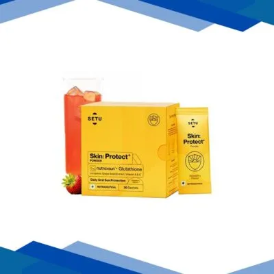 Setu Skin Protect – First Drinkable Sunshield with Plant Based NutroxSun & Glutathione (30 Sachets, Strawberry) 1’s