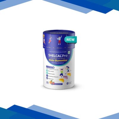 Shelcal Pro Kids Sugar free Gummies – Lemon, Orange & Mixed Berries Flavours 30’s