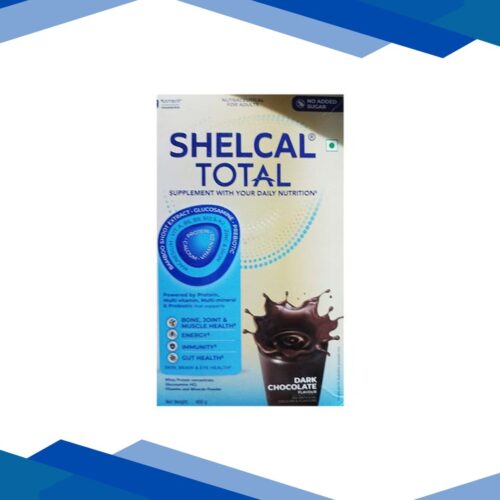 SHELCAL TOTAL NO ADDED SUGAR DARK CHOCOLATE FLAVOUR Powder 400g